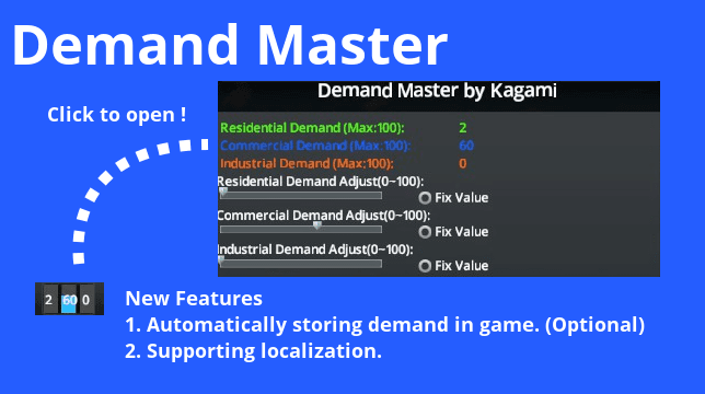 Demand Master — Cities: Skylines Steam Workshop preview image