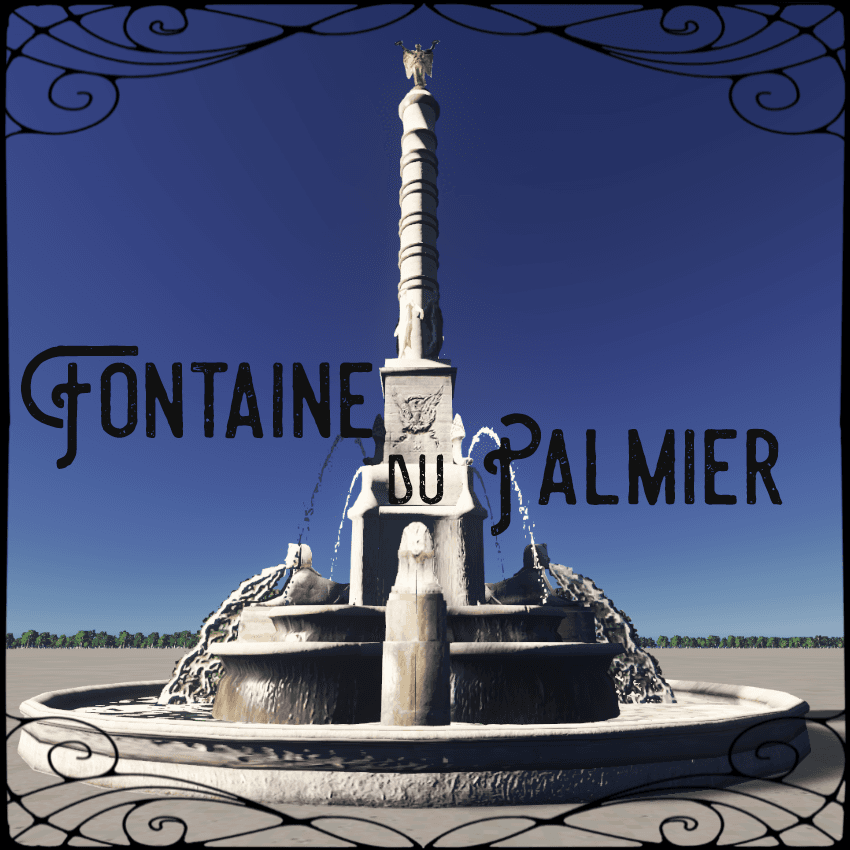 Fontaine Du Palmier / Palmier Fountain — Cities: Skylines Steam Workshop preview image