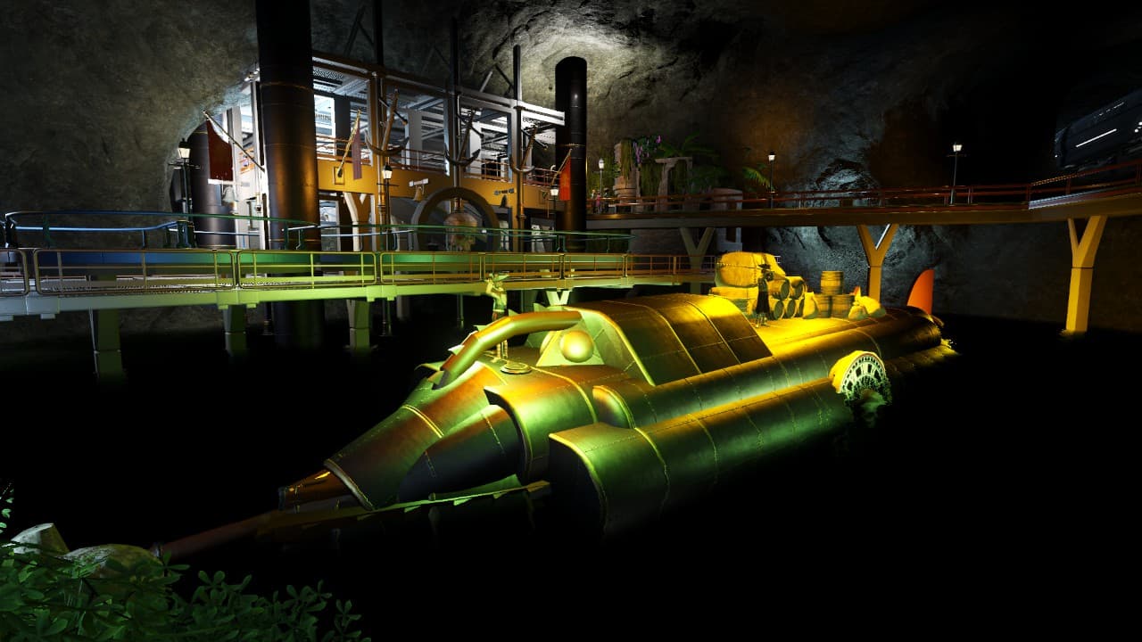 20,000 Leagues Under the Sea Ride (Dark+Coaster) — Planet Coaster Workshop preview