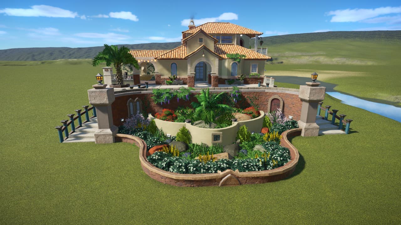 Mediterranean Villa/House with Shops — Planet Coaster Steam Workshop preview image