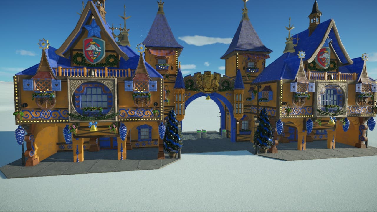 CHRISTMAS PARK ENTRANCE 11 — Planet Coaster Workshop preview