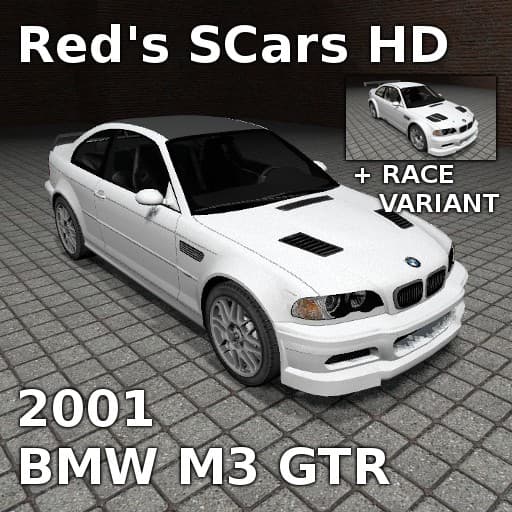 2001 BMW M3 GTR - SCar HD — Garry's Mod Steam Workshop preview image