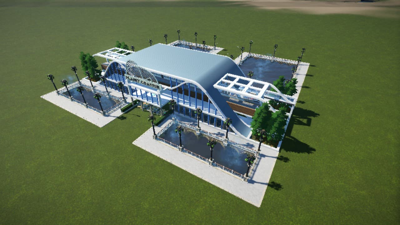 Large Monorail Park Entrance — Planet Coaster Steam Workshop preview image