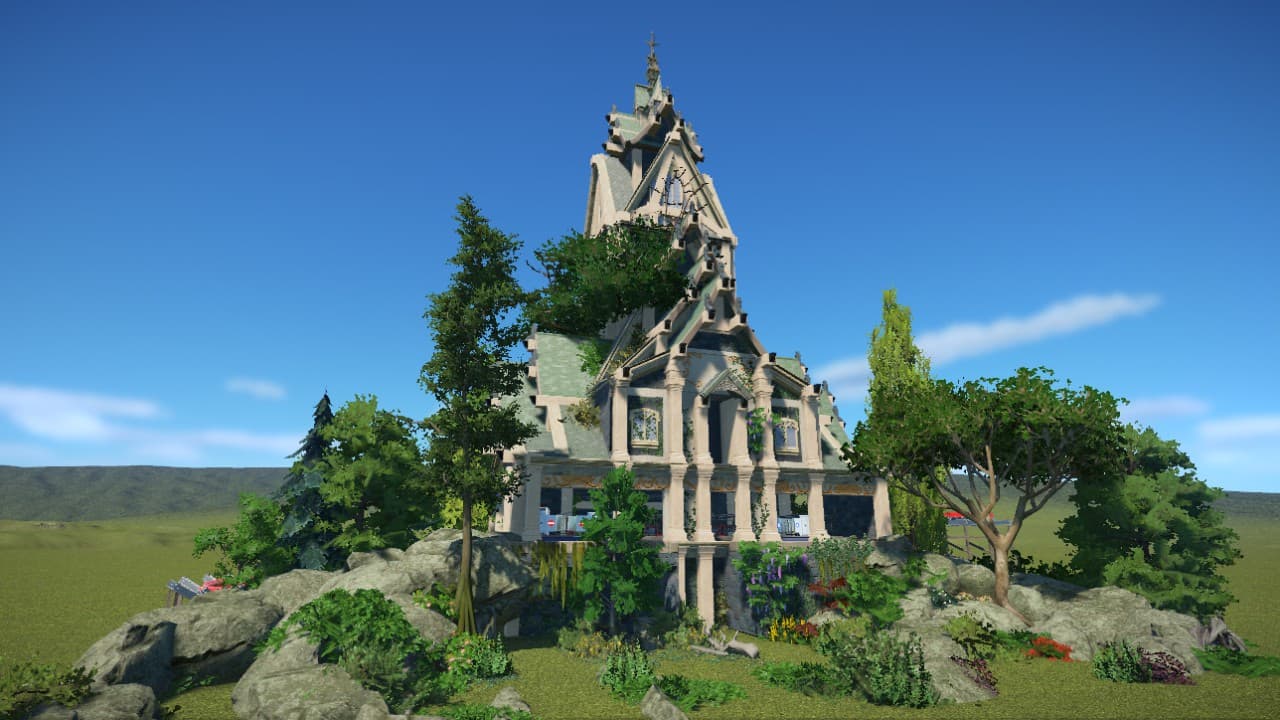 Elven Temple | Hybrid Station — Planet Coaster Workshop preview