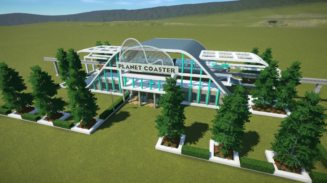 Park Entrance & Monorail Station — Planet Coaster Steam Workshop preview image