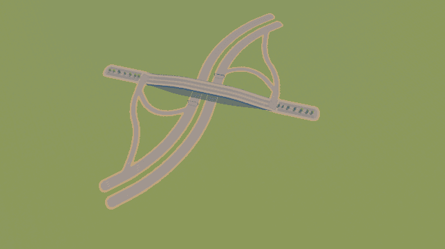 Offset Partial Cloverleaf — Cities: Skylines Workshop preview