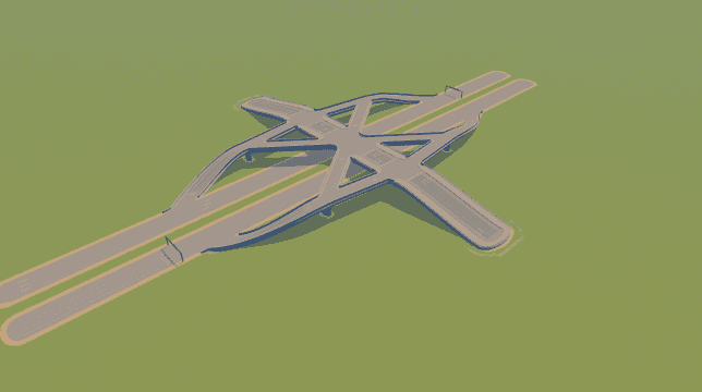 Single Point Interchange — Cities: Skylines Workshop preview