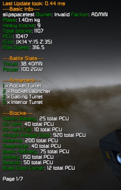 GridStatDisplay — Space Engineers Steam Workshop preview image