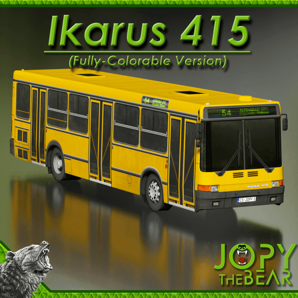 Ikarus 415 Fully-Colorable Bus — Cities: Skylines Steam Workshop preview image