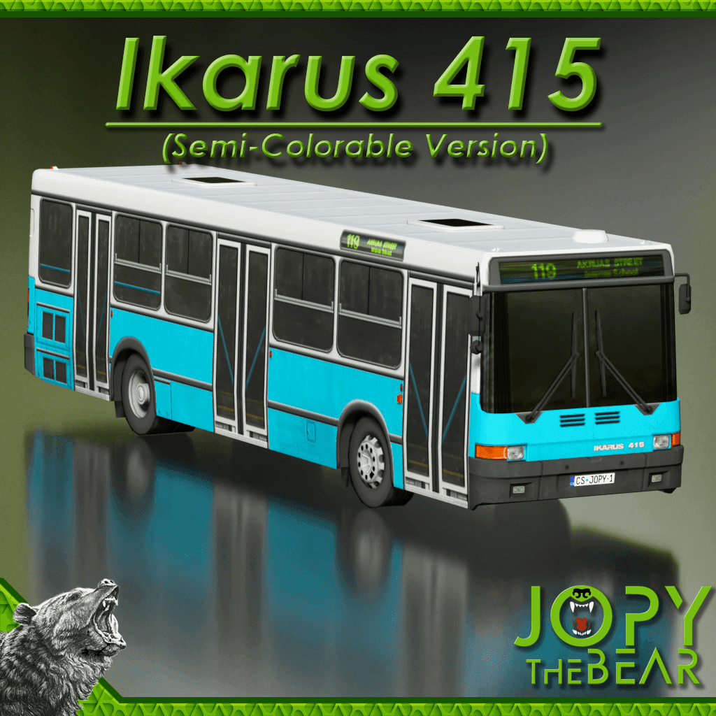 Ikarus 415 Semi-Colorable Bus — Cities: Skylines Steam Workshop preview image