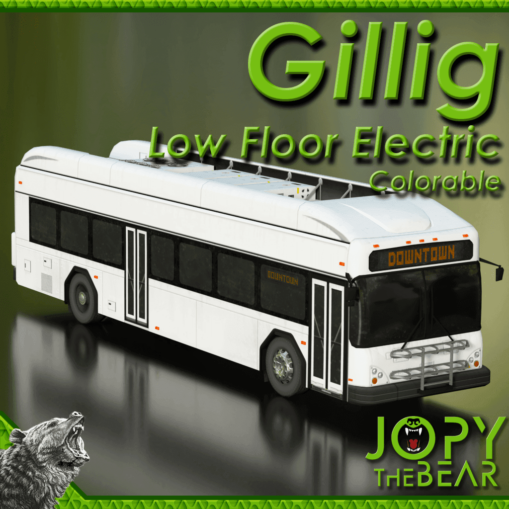 GILLIG Low Floor Electric Bus - Colorable — Cities: Skylines Steam Workshop preview image