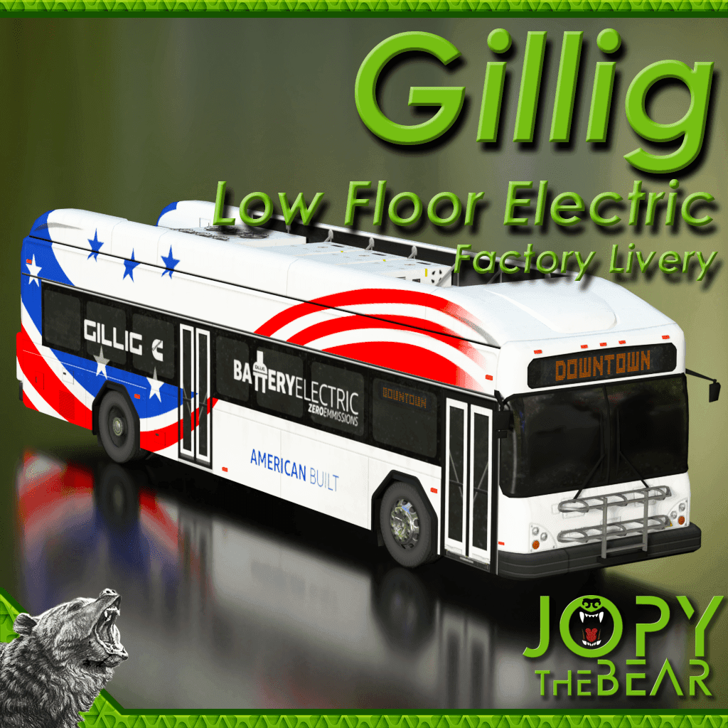 GILLIG Low Floor Electric Bus - Factory Livery — Cities: Skylines Steam Workshop preview image