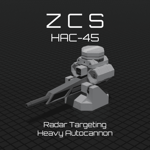 ZCS HAC-45 Radar Targeting Heavy Autocannon — Stormworks: Build and Rescue Workshop preview