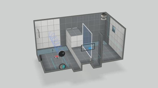 button and a cube — Portal 2 Steam Workshop preview image