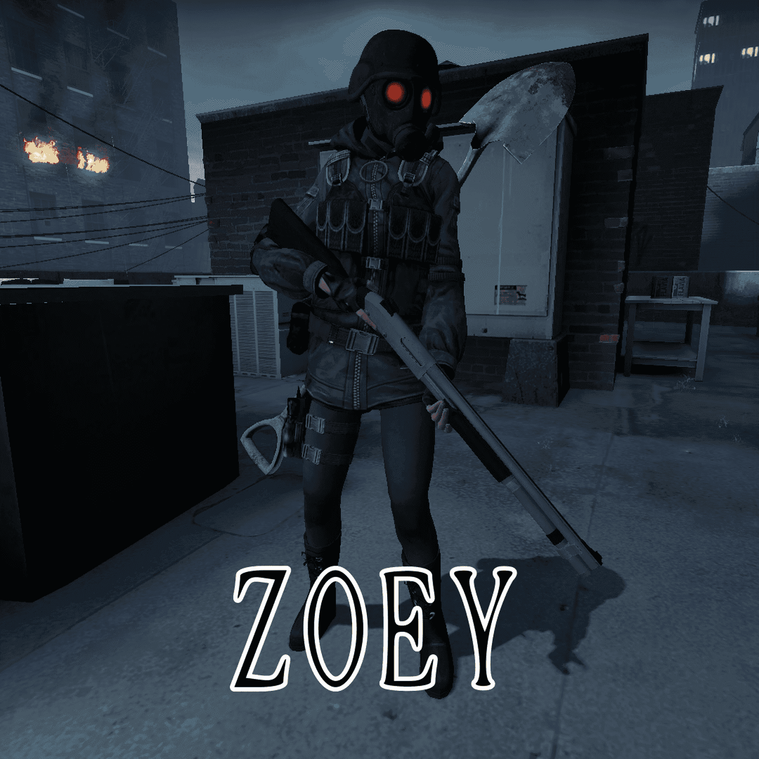 Lady Hunk with Tights and Gloves (Zoey) — Left 4 Dead 2 Workshop preview