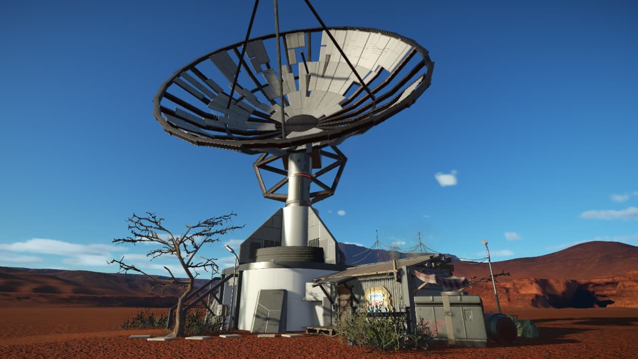 Post-Apocalyptic Radio Telescope Chief Beef — Planet Coaster Steam Workshop preview image