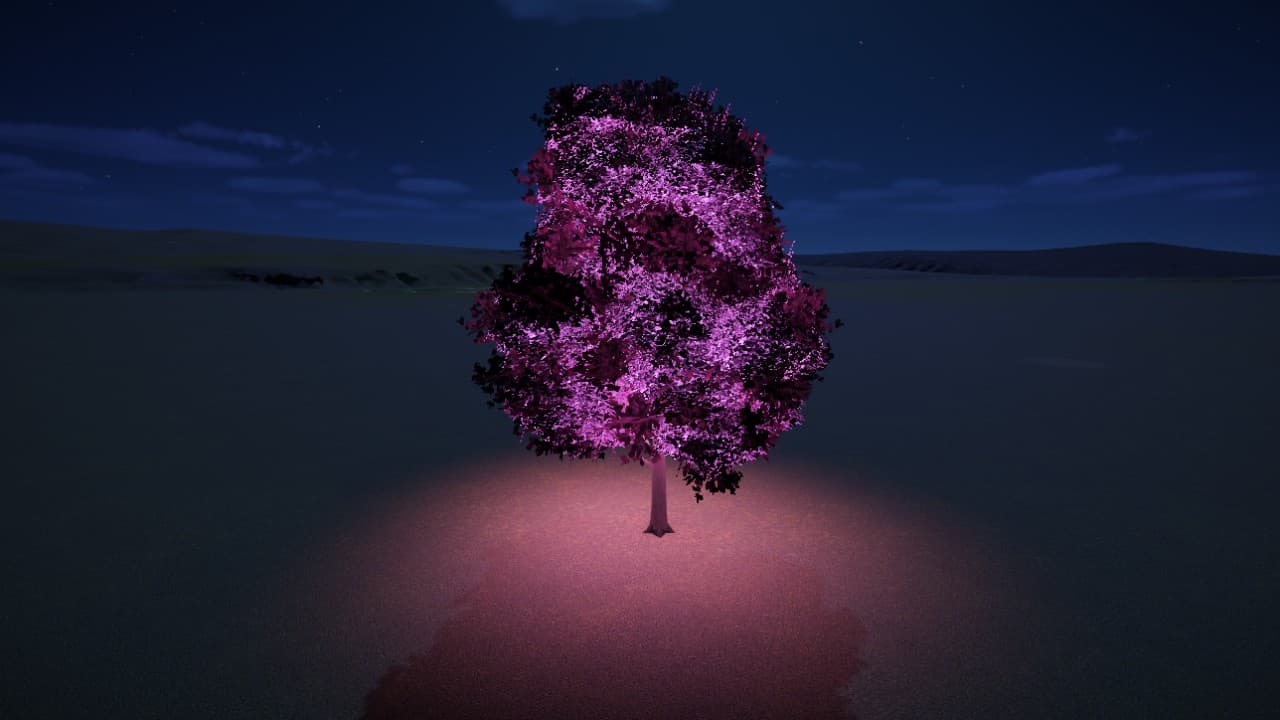 Big Glowing Pink Fairy Tree — Planet Coaster Workshop preview