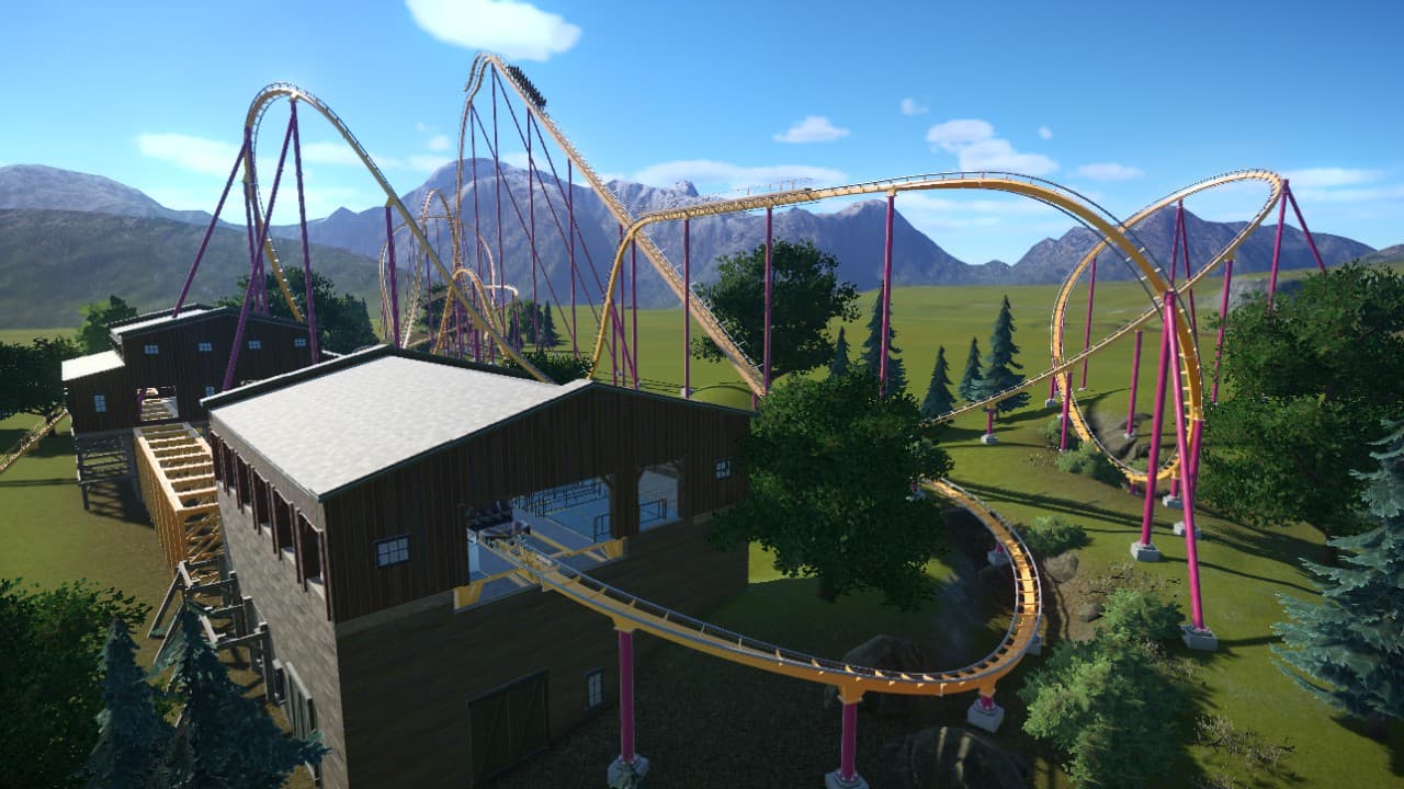 Raging Bull (Six Flags Great America) — Planet Coaster Steam Workshop preview image