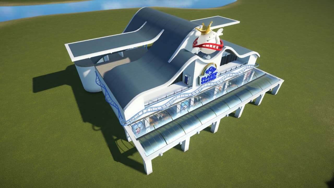 Modern Entrance with Station — Planet Coaster Steam Workshop preview image