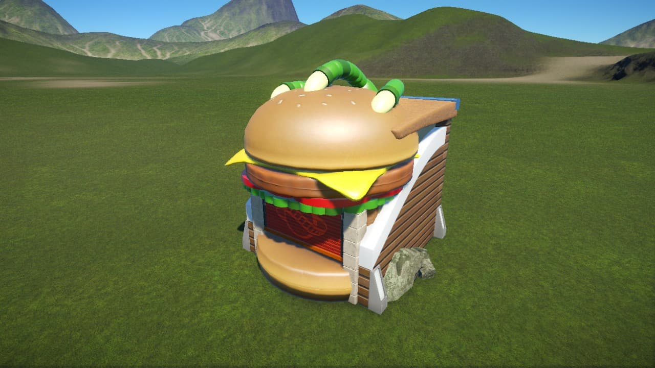 JP Food Stall (Dino Burger / CB) — Planet Coaster Steam Workshop preview image