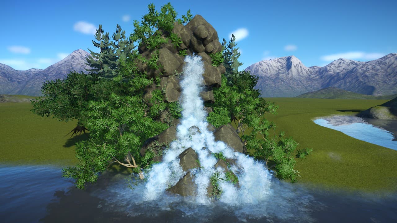Realistic Rocky Waterfall — Planet Coaster Steam Workshop preview image