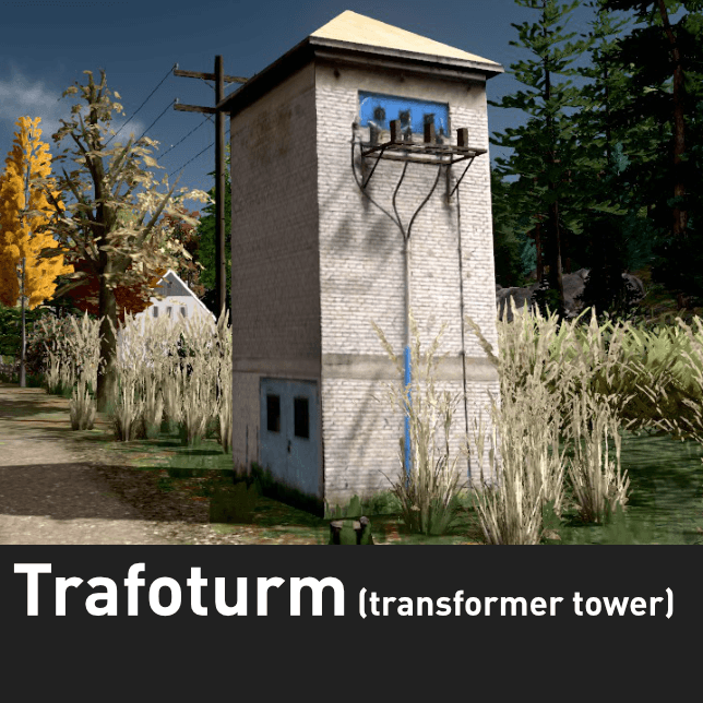 Rural transformer tower - Trafoturm — Cities: Skylines Steam Workshop preview image