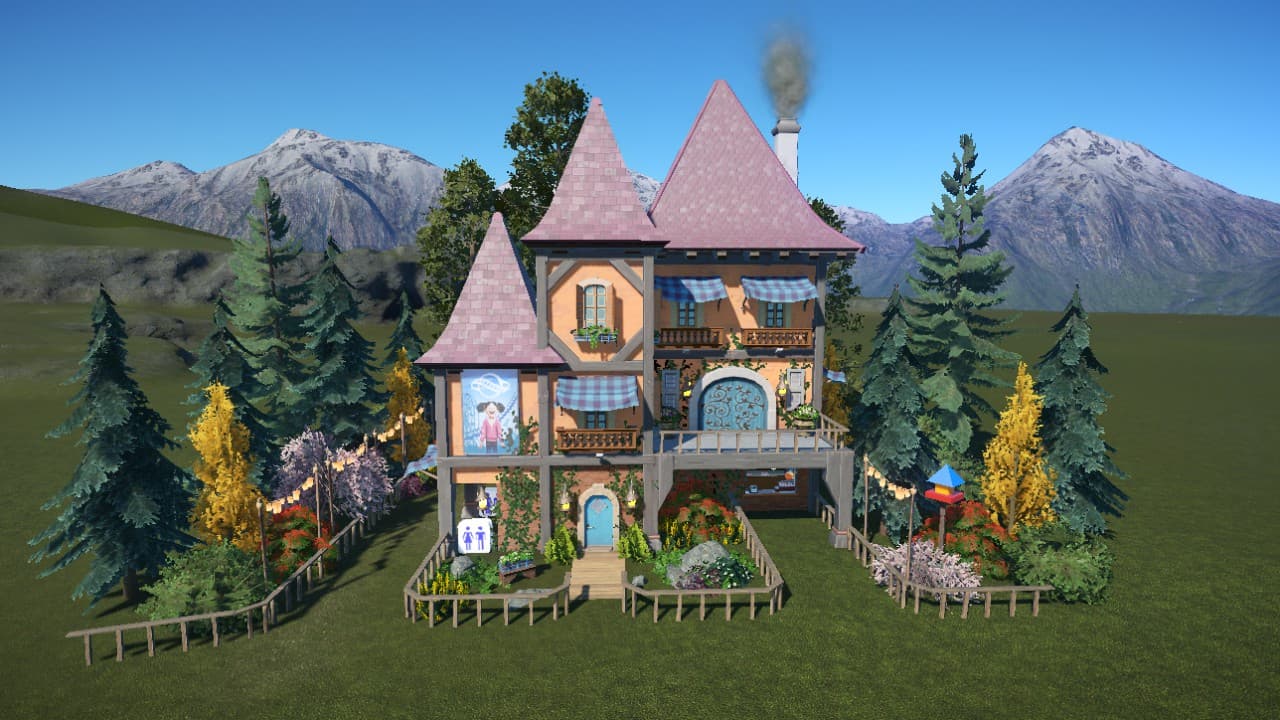 Quaint Country Inn - No DLC's used - Food Shop & Toilet — Planet Coaster Workshop preview